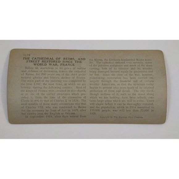 Restored Cathedral - Reims, France - KEYSTONE VIEW CO - STEREOVIEW - Picture 4 of 10